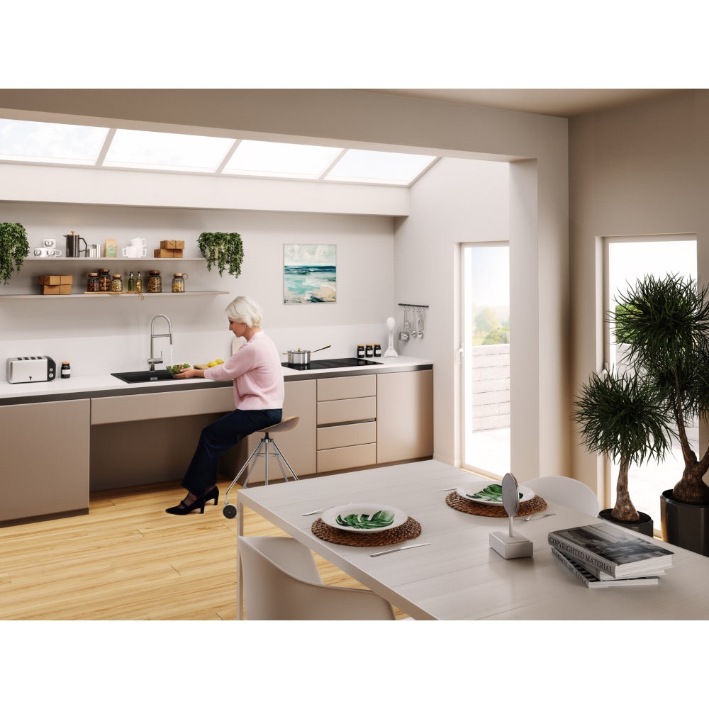 FRANKE Fragranitebecken MRG 610-60 C Black Matt Handbetätigung 114.0729.484