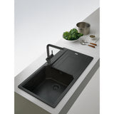 FRANKE Active L Festauslauf Chrom Onyx Seitenbedienung 115.0653.373