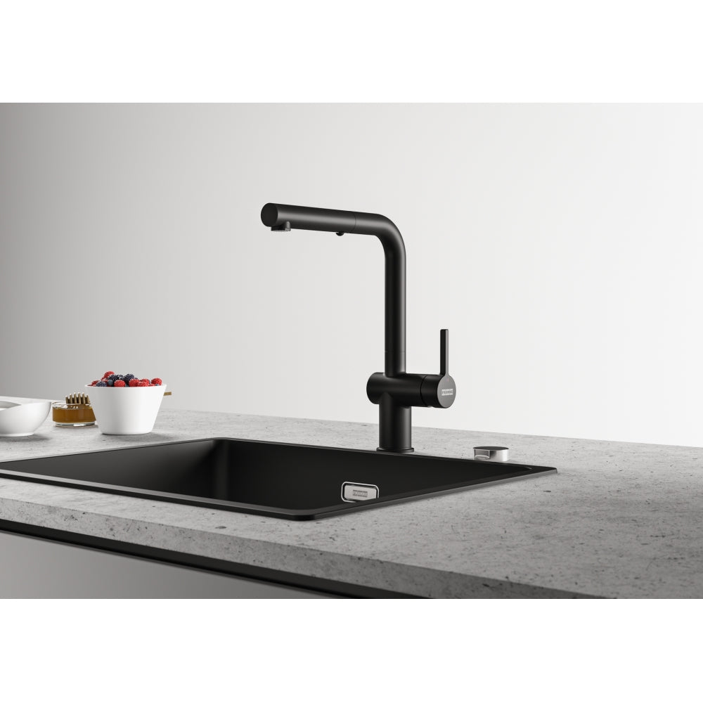 FRANKE Active L Auszugsbrause Black matt Seitenbedienung 115.0653.382