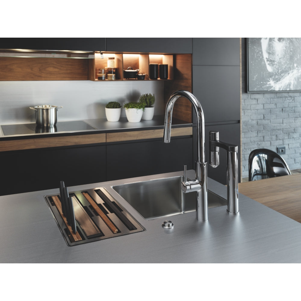 FRANKE Vital Standalone Festauslauf Chrom/Gun Metal Obenbedienung 120.0621.228