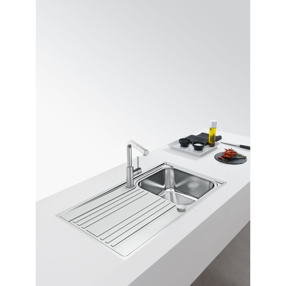FRANKE Edelstahlspüle RPX 211-86 Edelstahl Drehknopf Chrom 127.0371.767