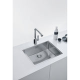 FRANKE Edelstahlbecken MRX 210-50  Edelstahl Drehknopf Edelstahl 127.0537.584