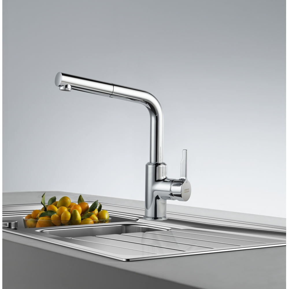 FRANKE Urban L Zugauslauf Chrom Seitenbedienung 115.0595.083