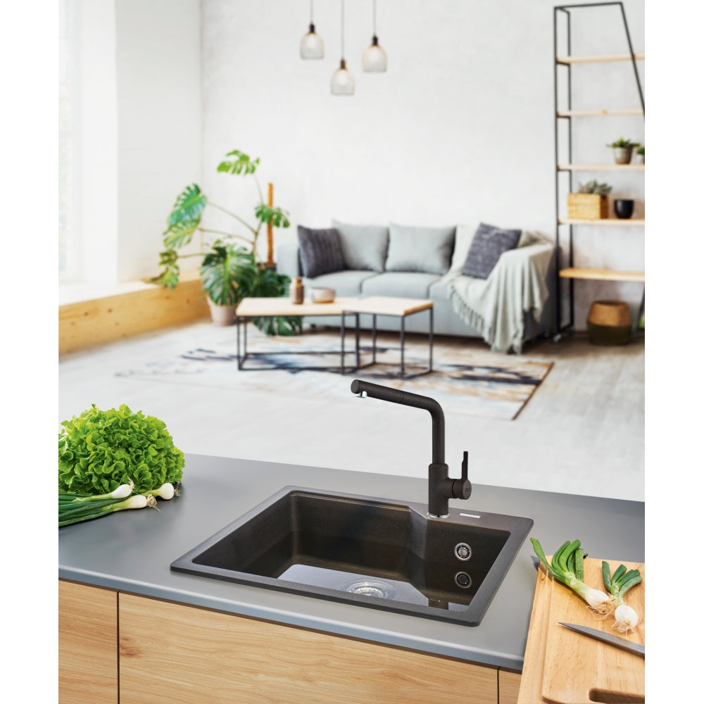 FRANKE Urban L Zugauslauf Onyx Seitenbedienung 115.0595.091