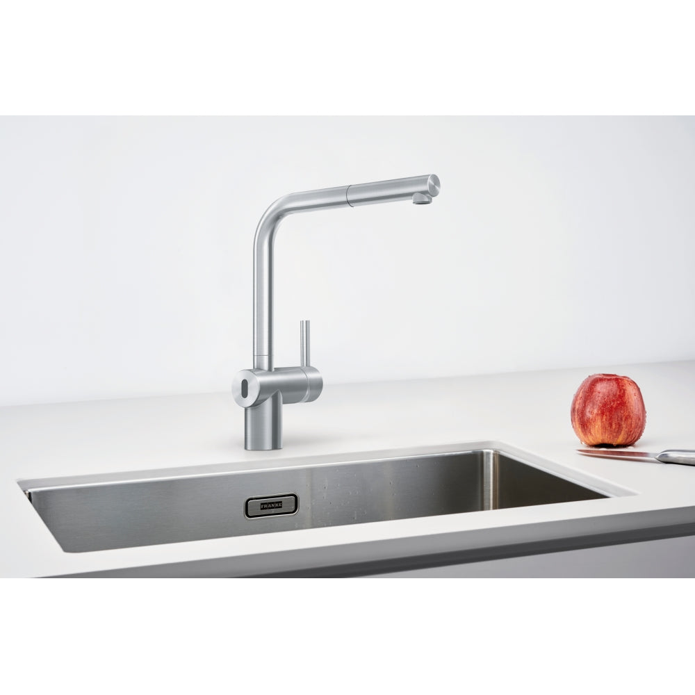 FRANKE Atlas Neo Sensor L Zugauslauf Edelstahl Seitenbedienung 115.0625.523