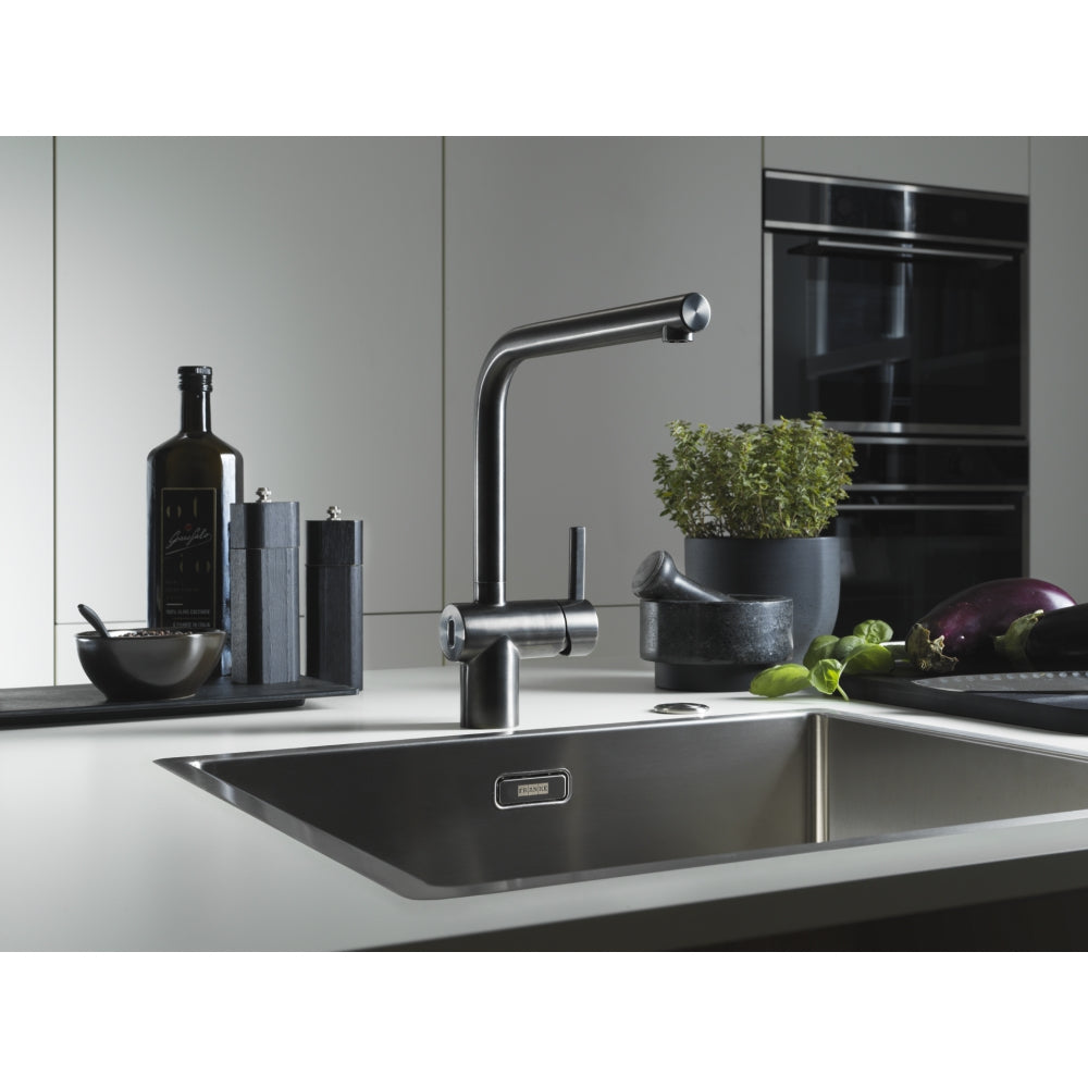 FRANKE Atlas Neo Sensor L Festauslauf Industrial black Seitenbedien. 115.0625.525