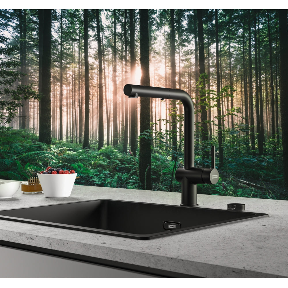 FRANKE Active L Auszugsbrause Black matt Seitenbedienung 115.0653.382