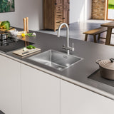 FRANKE Clear Water J Festauslauf Edelstahl Hebel beidseitig 120.0179.979
