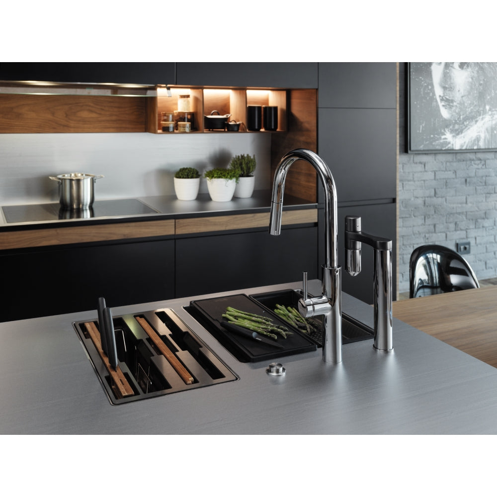 FRANKE Vital Standalone Festauslauf Chrom/Gun Metal Obenbedienung 120.0621.228