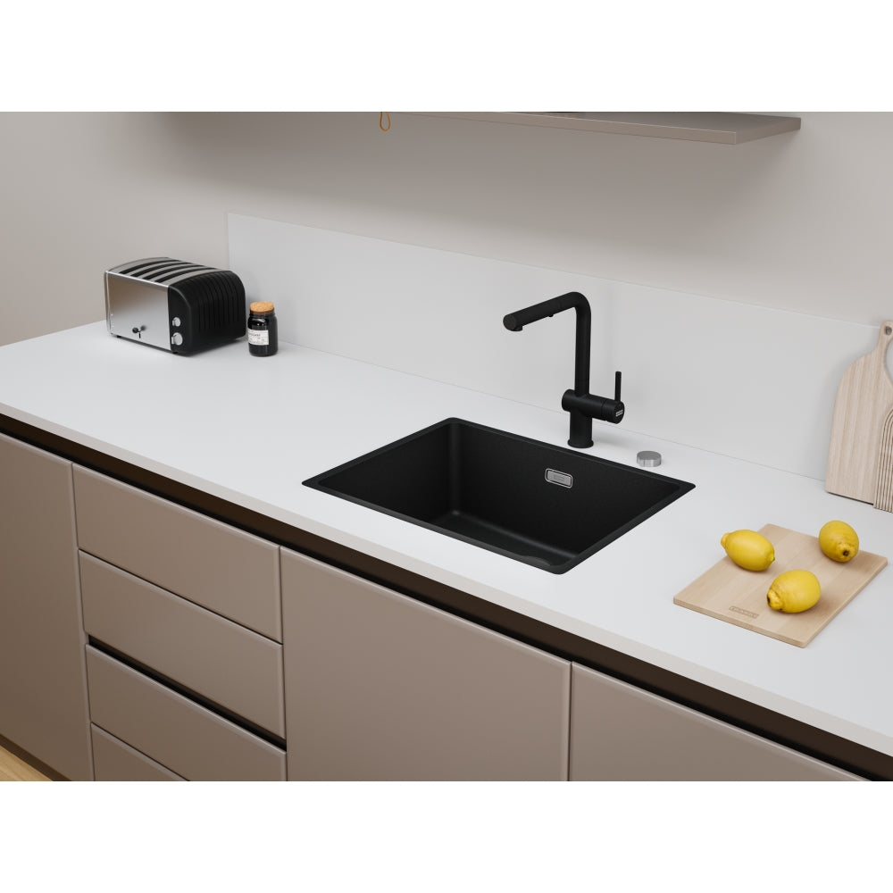 FRANKE Fragranitebecken MRG 210-52 Black Matt Handbedienung  135.0683.022