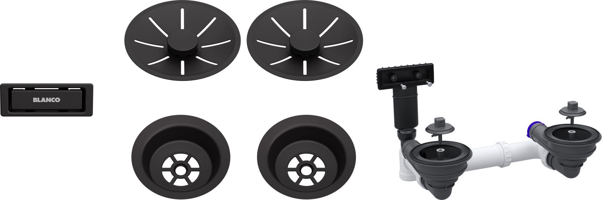 Ablg Set 2x3,5'' oAfb InFino  schwarz 207438