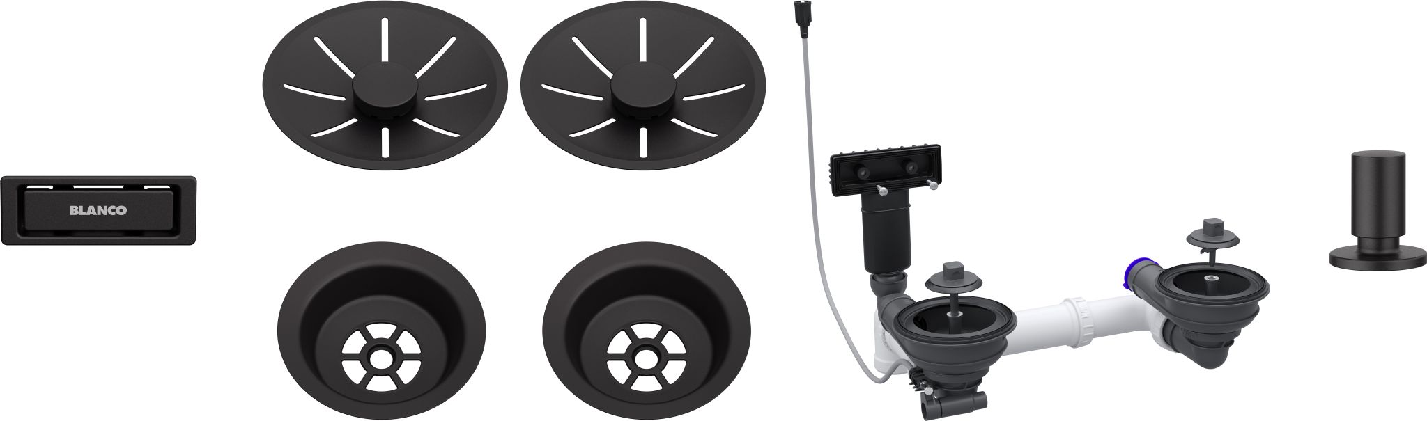 Ablg Set 2x3,5'' mAfb InFino schwarz 207442