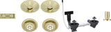 Ablg Set 2x3,5'' mAfb InFino  satin gold 207443