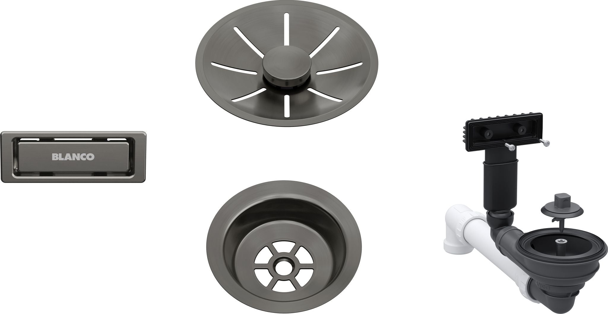 Ablg Set 1x3,5'' oAfb InFino satin dark steel 207424