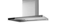 Edelstahl/Schwarz / 90 cm
