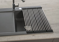 SYSTEMCERAM Einbauspüle Basic Faltmatte Edelstahl 330 x 450 mm   841