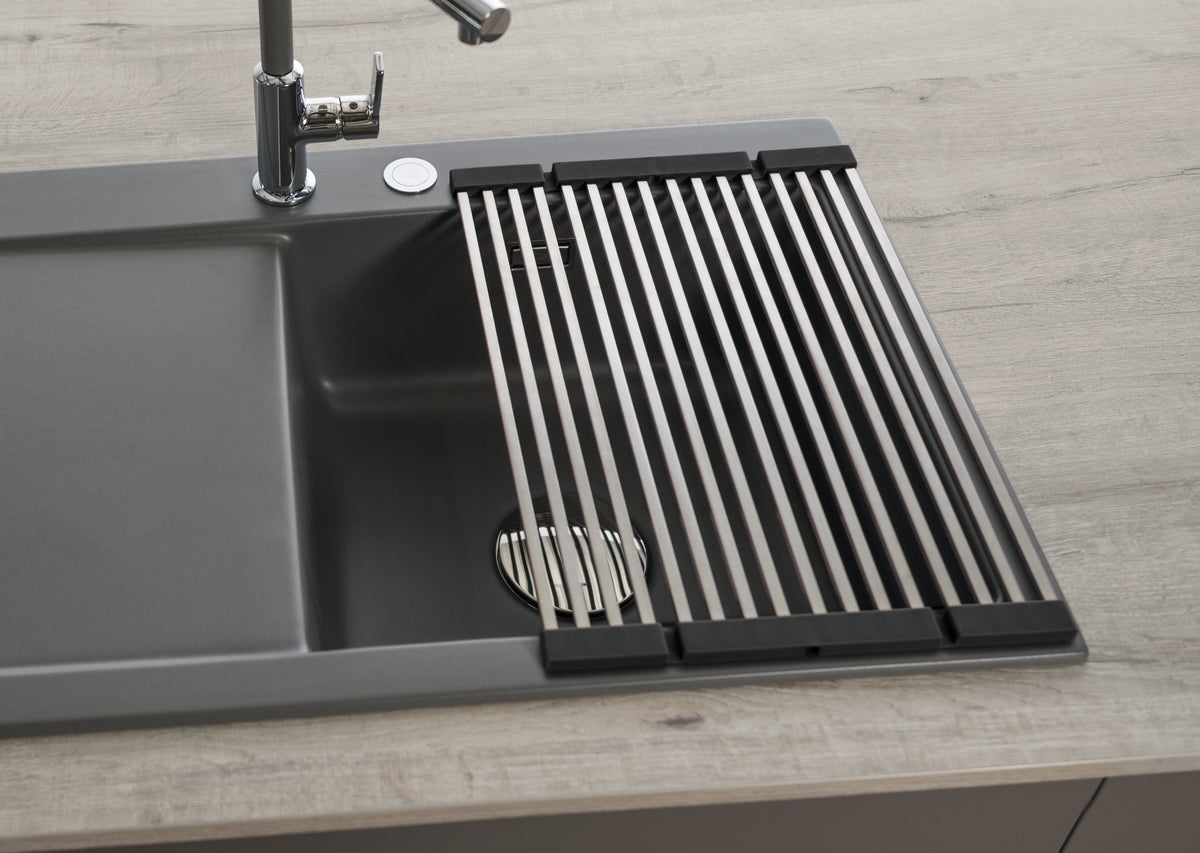 SYSTEMCERAM Einbauspüle Basic Faltmatte Edelstahl 330 x 450 mm   841