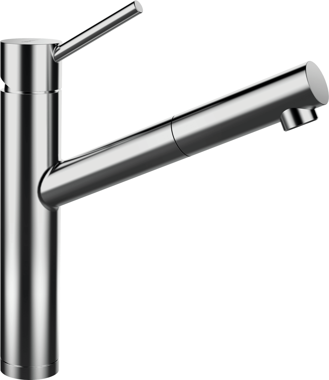 SCHOCK Einhebelmischer ALTOS Schlauchbrause  Edelstahl massiv 529123EDM