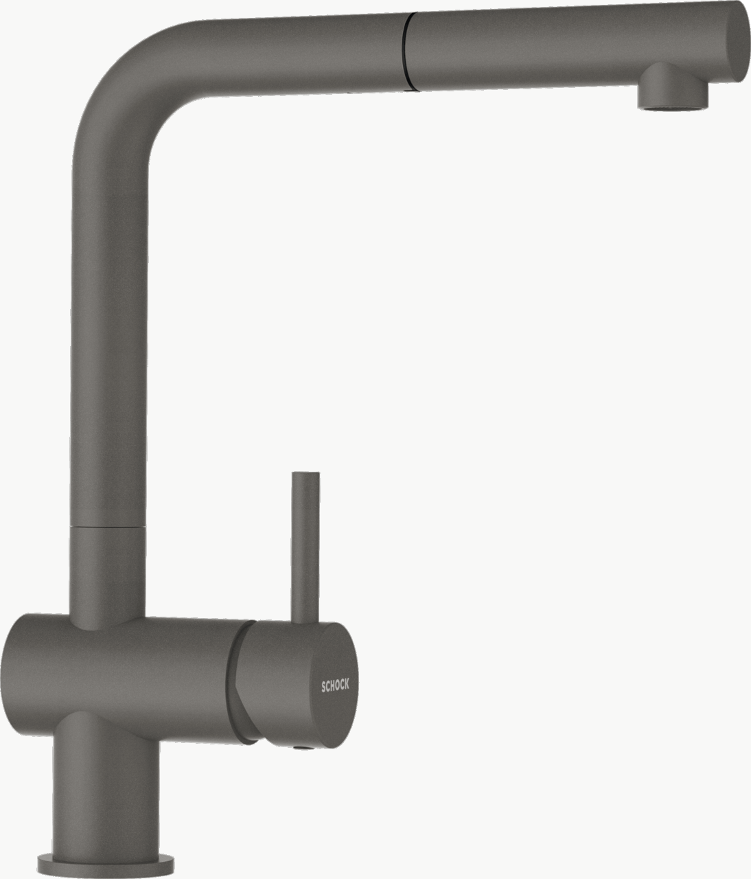 SCHOCK Einhebelmischer EPOS Schlauchbrause Farbvariante lackiert  Silverstone 540127SIL