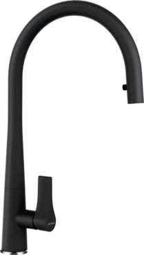SCHOCK Einhebelmischer GOTA Schlauchbrause Pulverbeschichtet  Schwarz 521120S