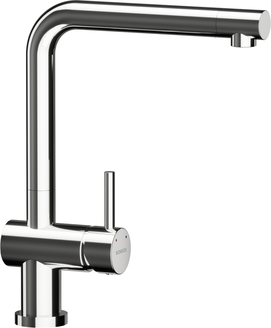 SCHOCK Einhebelmischer EPOS ND W FA Festauslauf  Chrom 540008CHR