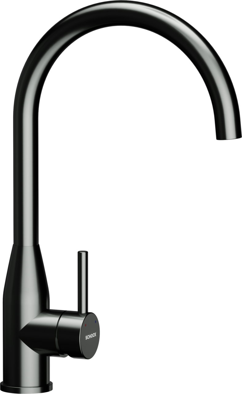 SCHOCK Einhebelmischer KAVUS Festauslauf  Gunmetal brushed 559000GUB