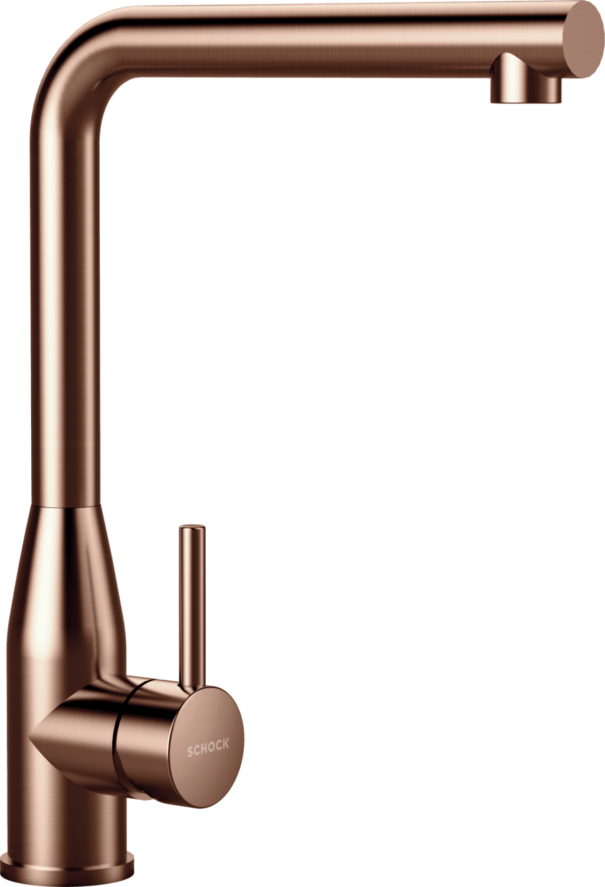 SCHOCK Einhebelmischer KETO Festauslauf  Copper brushed 518000COB