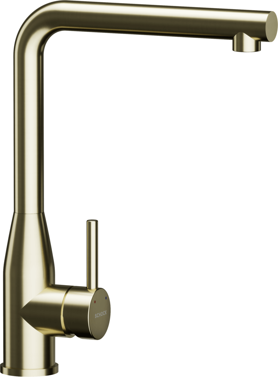 SCHOCK Einhebelmischer KETO Festauslauf  White Gold 518000WGO