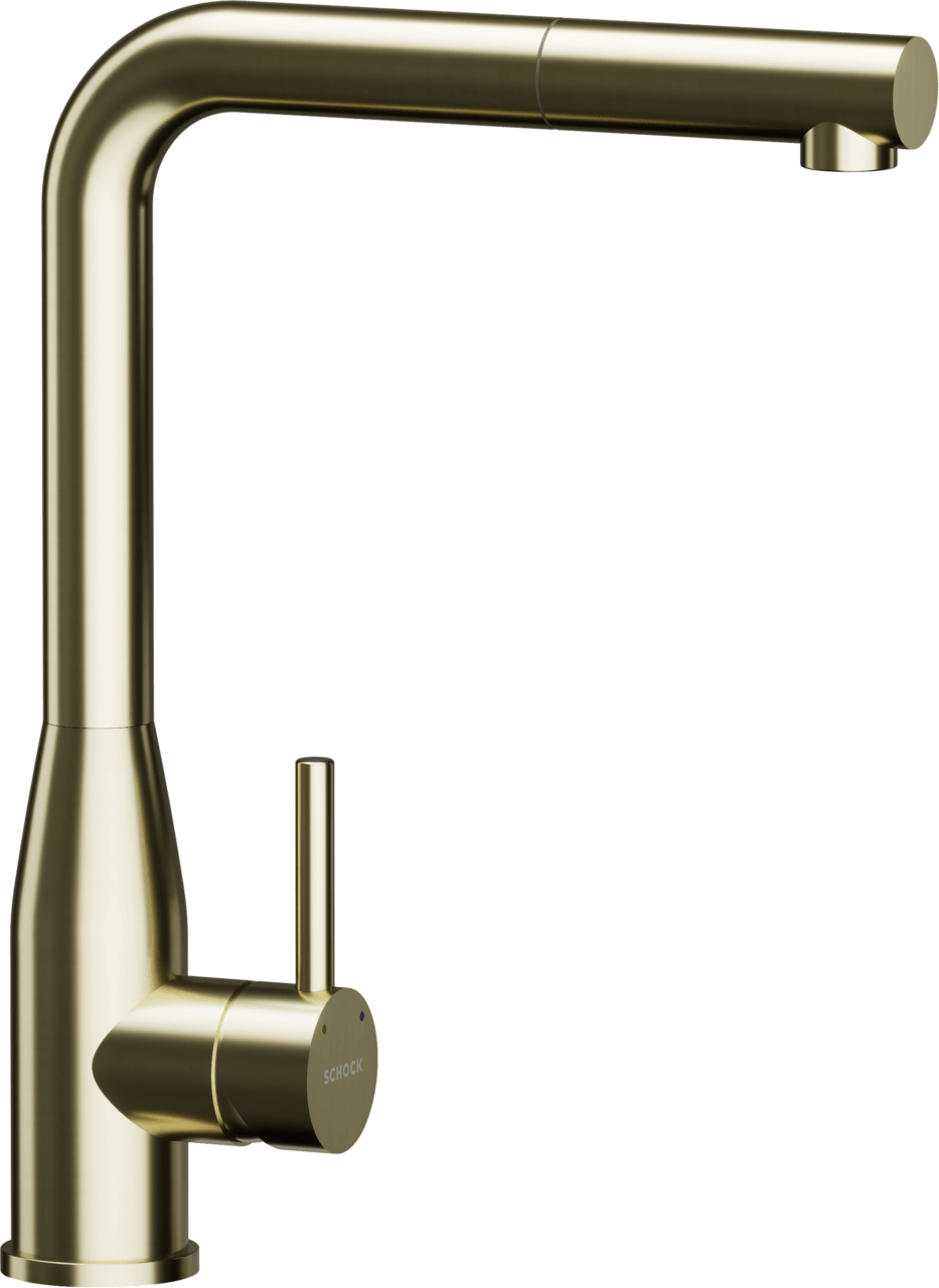 SCHOCK Einhebelmischer KETO Schlauchbrause  White Gold 518120WGO
