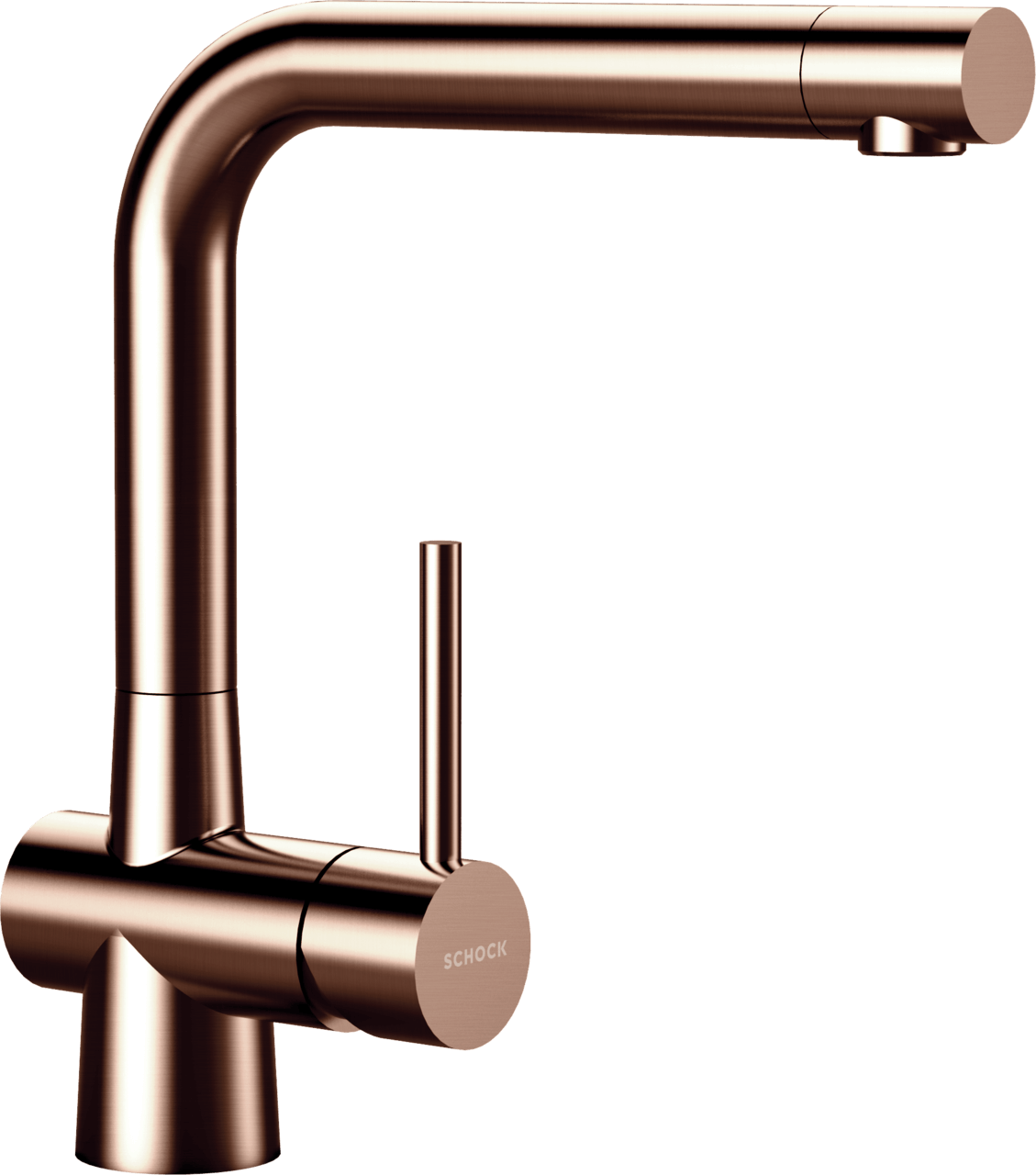 SCHOCK Einhebelmischer LAIOS Festauslauf  Copper brushed 517000COB