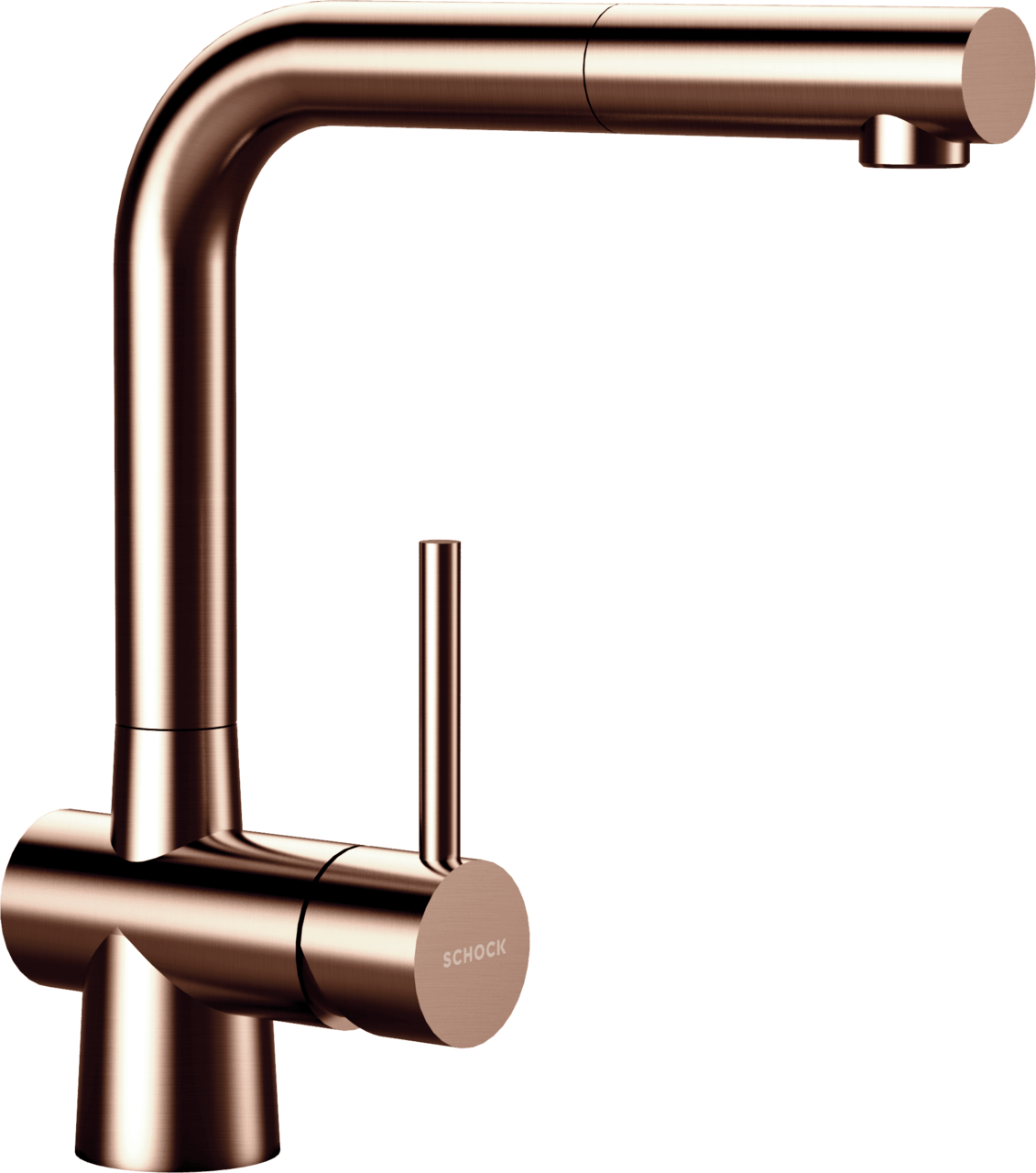 SCHOCK Einhebelmischer LAIOS Schlauchbrause  Copper brushed 517120COB