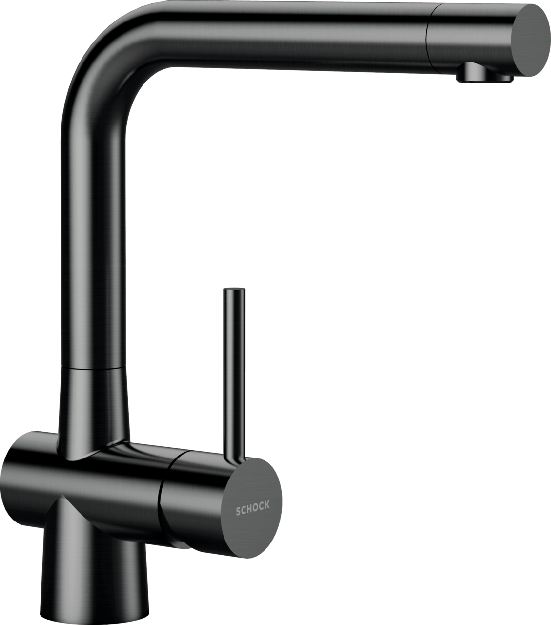 SCHOCK Einhebelmischer LAIOS Festauslauf  Gunmetal brushed 517000GUB