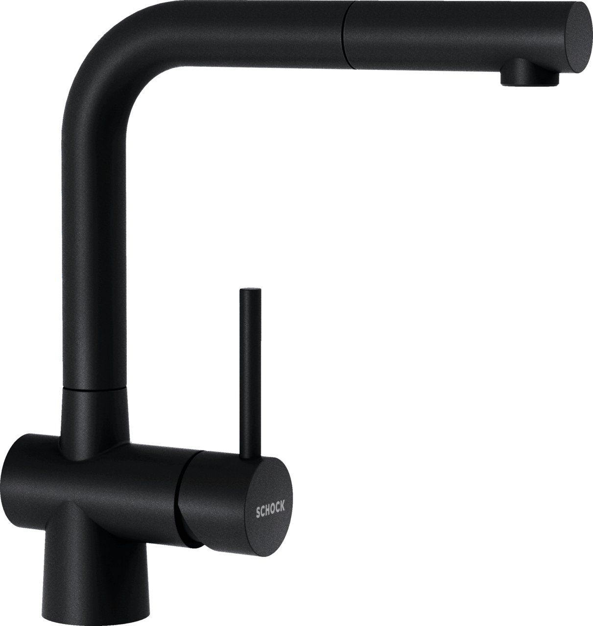 SCHOCK Einhebelmischer LAIOS Schlauchbrause Pulverbeschichtet Puro 517120PUR