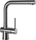 SCHOCK Einhebelmischer LAIOS W Festauslauf  Edelstahl massiv 517005EDM