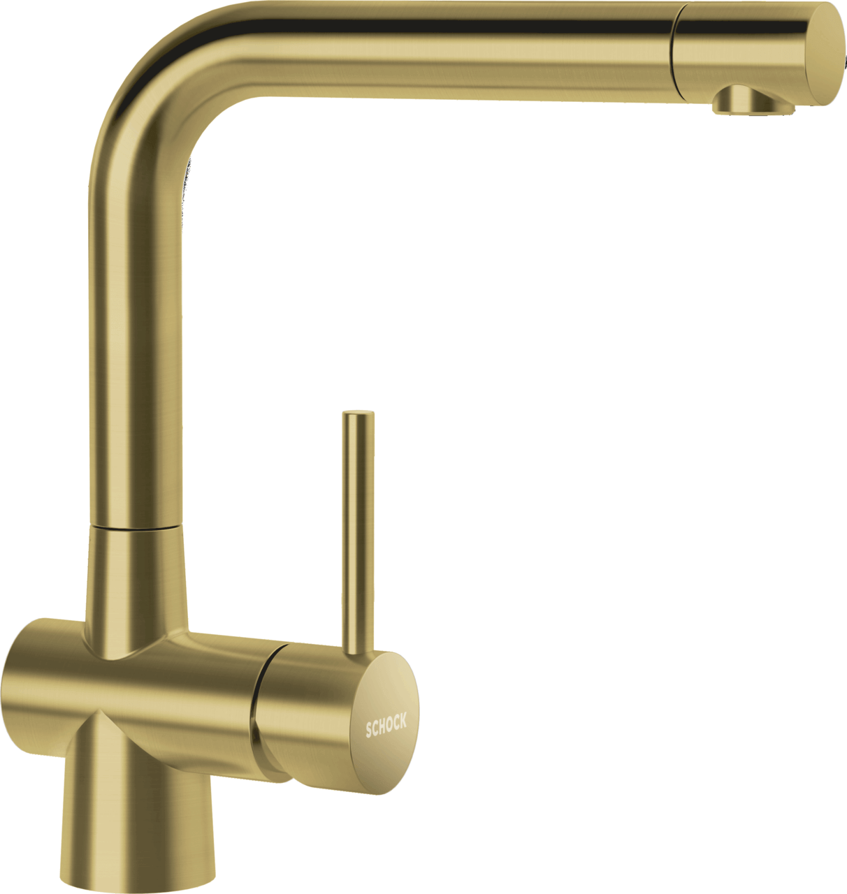 SCHOCK Einhebelmischer LAIOS Festauslauf  White Gold 517000WGO