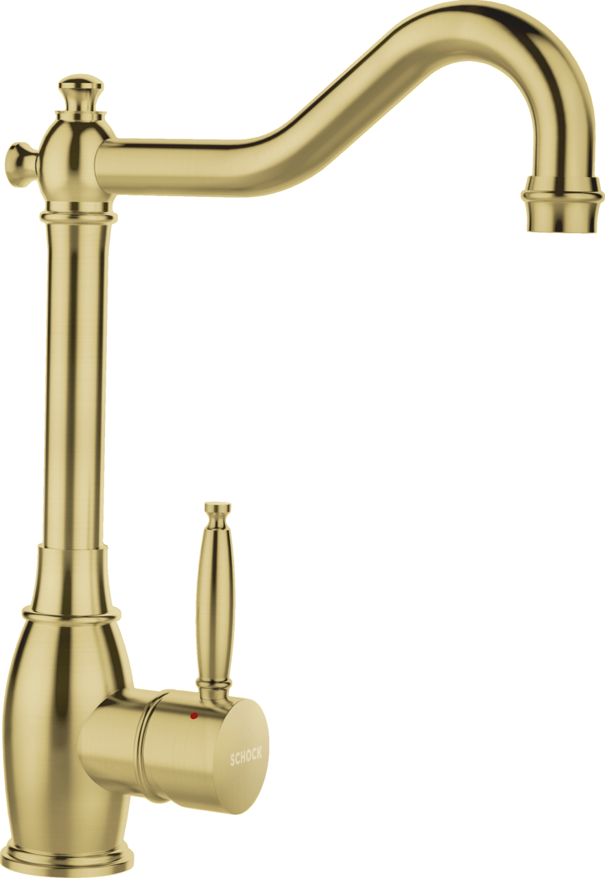 SCHOCK Einhebelmischer RESI Festauslauf  White Gold 513000WGO