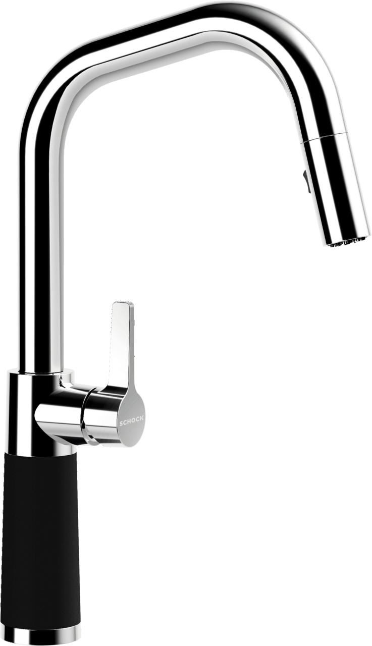SCHOCK Einhebelmischer SC-530 Cristadur Schlauchbrause  Night 556120NGT