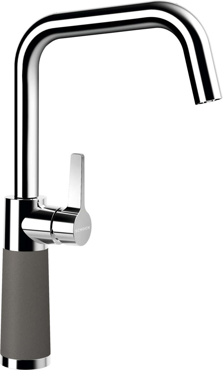 SCHOCK Einhebelmischer SC-530 Cristadur Festauslauf  Silverstone 556000SIL
