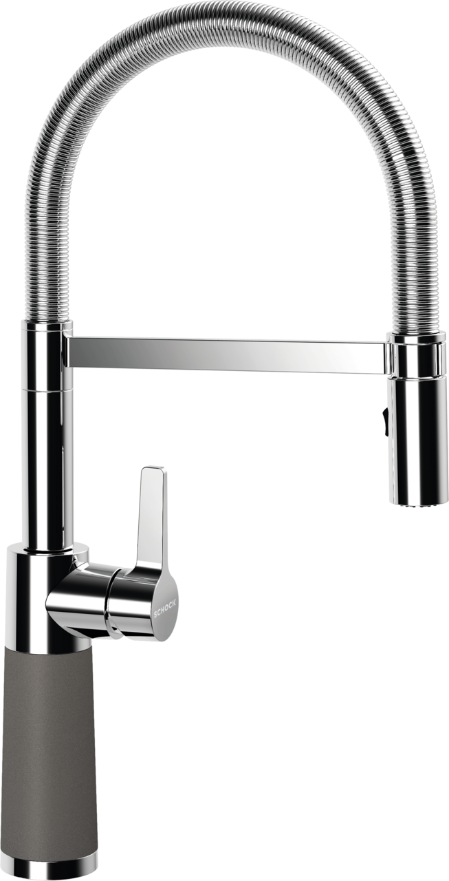 SCHOCK Einhebelmischer SC-550 Cristadur Festauslauf  Silverstone 558000SIL