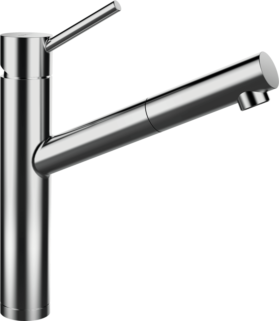 SCHOCK Einhebelmischer ALTOS Schlauchbrause  Edelstahl massiv 529120EDM