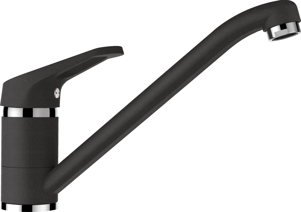 SCHOCK Einhebelmischer COSMO Festauslauf Farbvariante lackiert  Onyx 525001GON