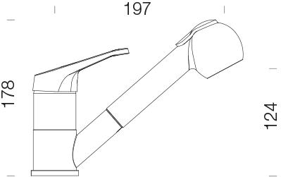 SCHOCK Einhebelmischer COSMO Festauslauf  Chrom 525122CHR