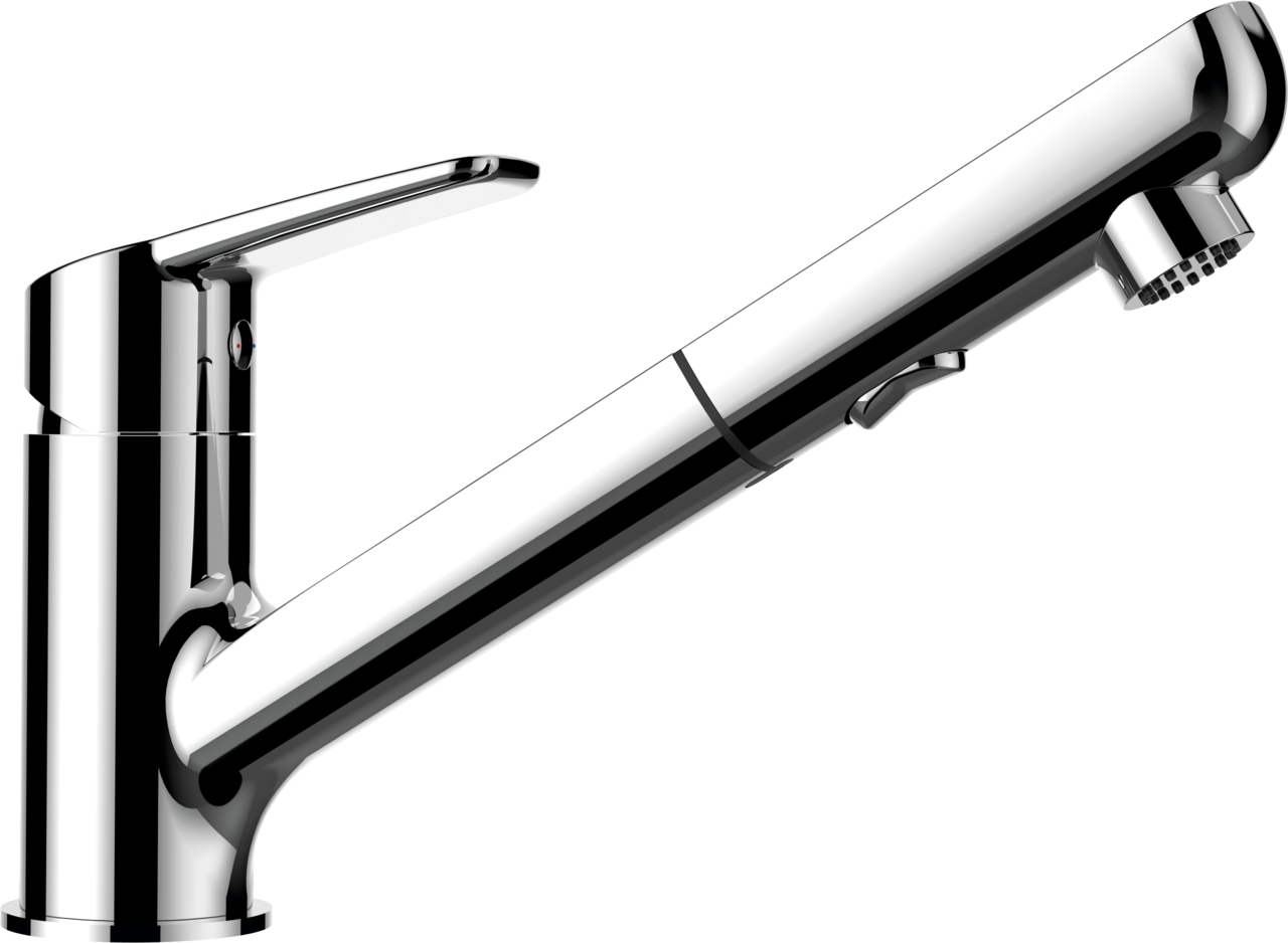 SCHOCK Einhebelmischer DAJA Schlauchbrause  Chrom 522120CHR