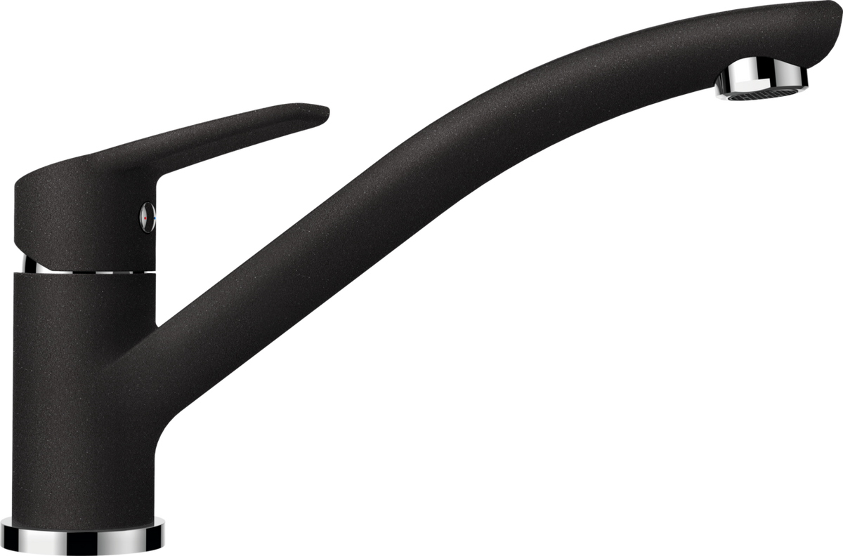 SCHOCK Einhebelmischer DAJA Festauslauf Pulverbeschichtet Nero 522000GNE