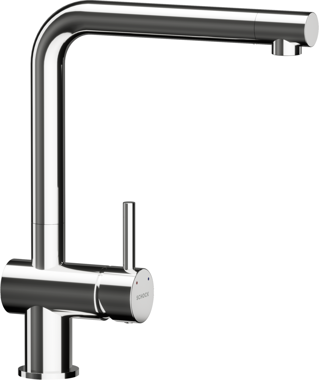 SCHOCK Einhebelmischer EPOS Festauslauf  Chrom 540003CHR