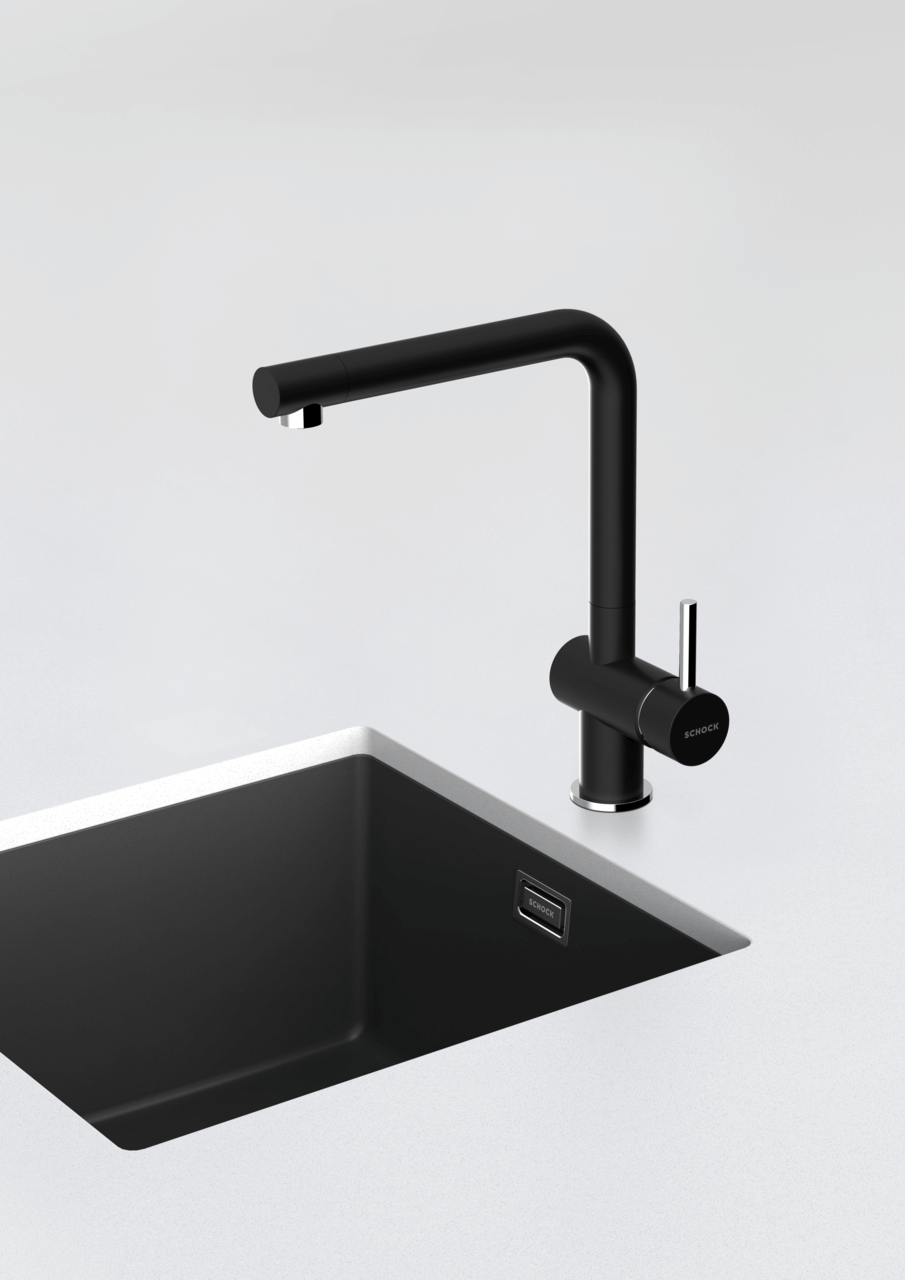 SCHOCK Einhebelmischer EPOS Festauslauf  Chrom 540003CHR