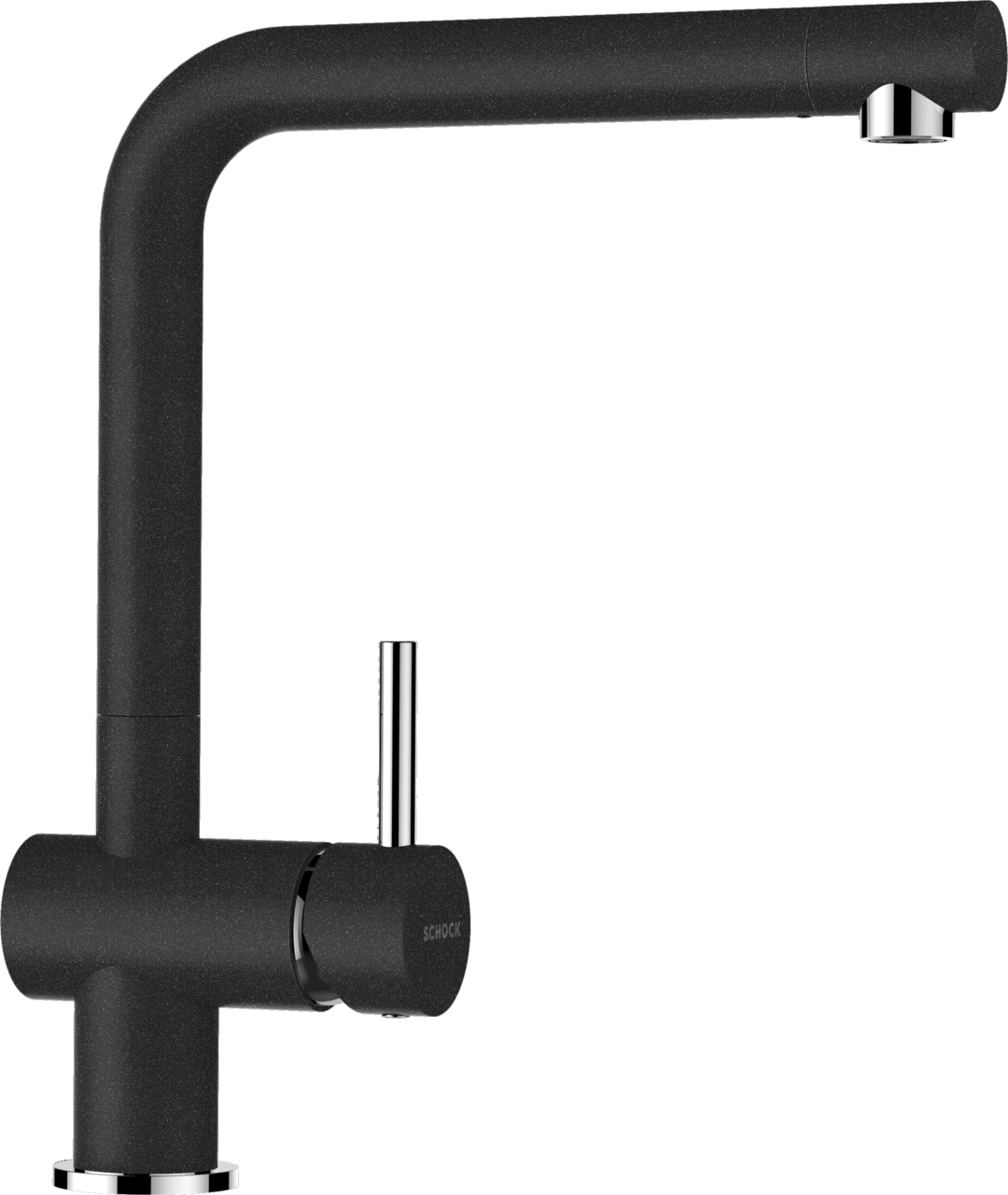 SCHOCK Einhebelmischer EPOS Festauslauf Farbvariante lackiert  Onyx 540000GON