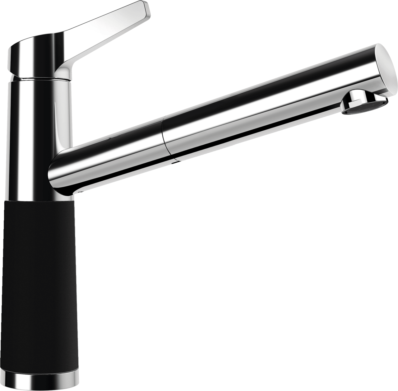 SCHOCK Einhebelmischer SC-510 Cristadur Schlauchbrause  Night 554123NGT