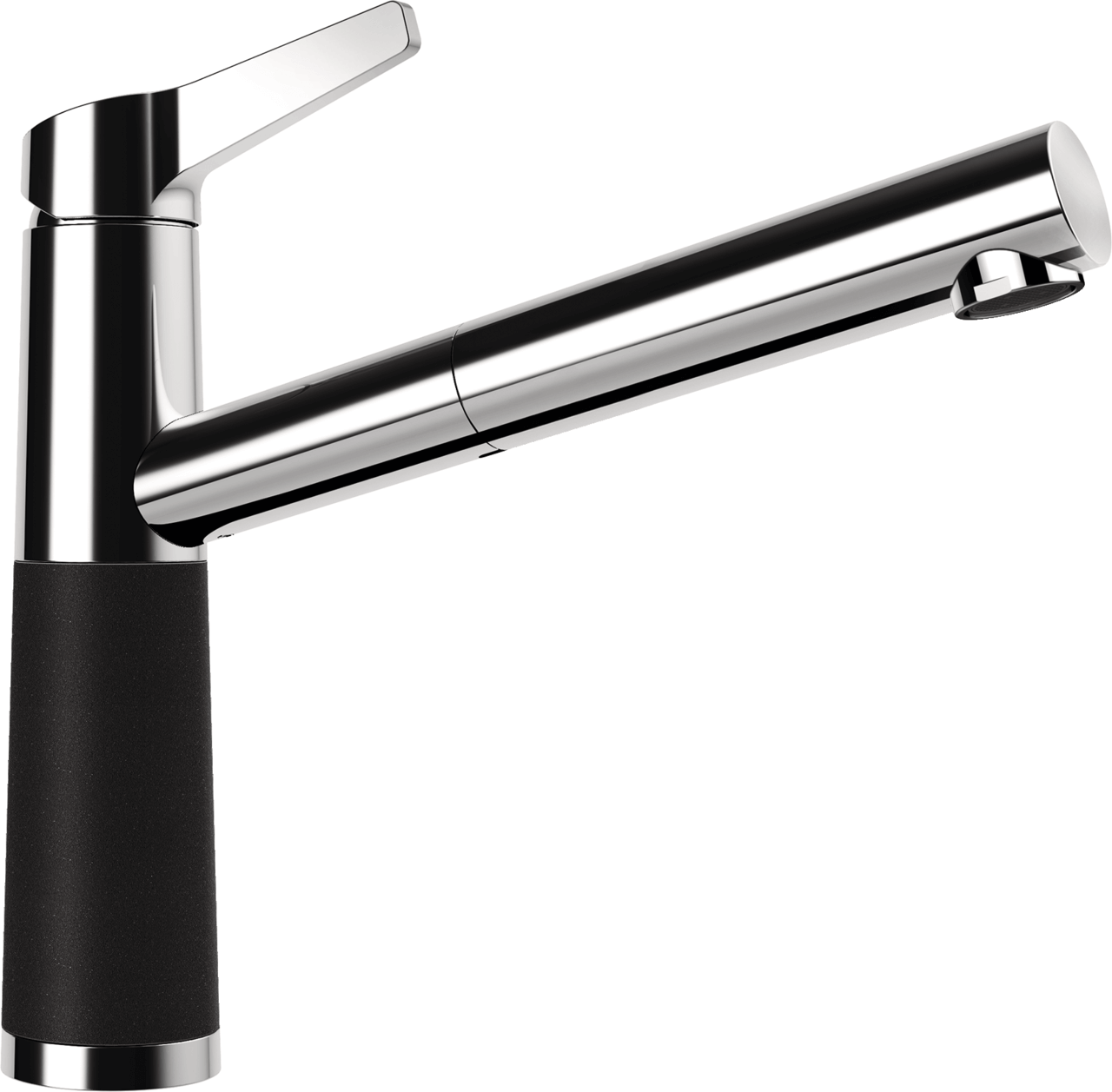 SCHOCK Einhebelmischer SC-510 Cristalite Schlauchbrause  Nero 554123GNE
