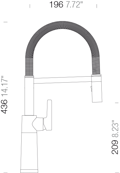 SCHOCK Einhebelmischer SC-550 Cristadur Festauslauf  Magnolia 558000MGL